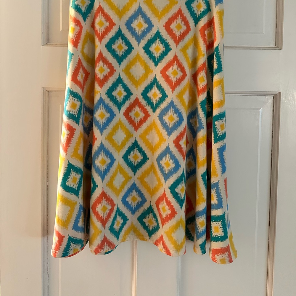 Colorful Geometric Patterned Skirt